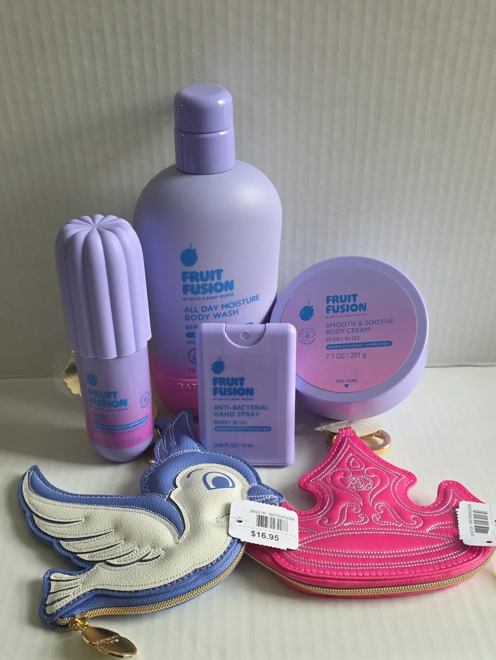 Bath & Body Works Fruit Fusion Set - Lavender Purple & Pink